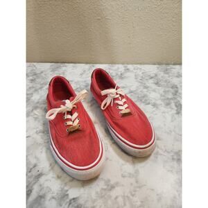 Polo Ralph Lauren Men's‎ Red Thornton Twill Sneakers Size 9D